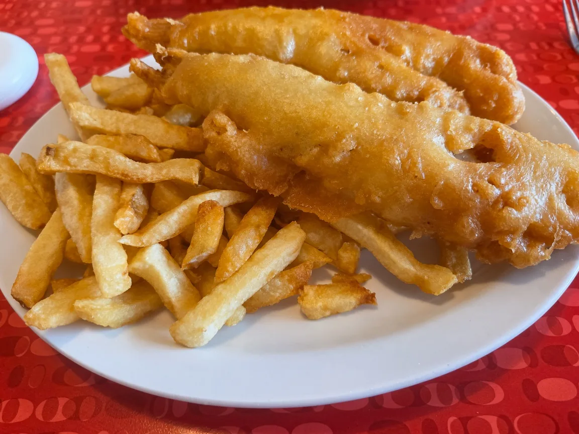 Fish and chips meal from Golden Fish & Chips on the Hamilton Mountain