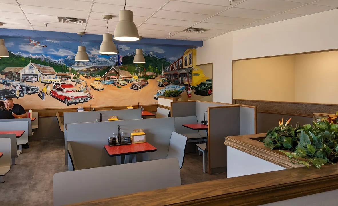 Dining room at Golden Fish & Chips on Upper Gage Ave, Hamilton Mountain